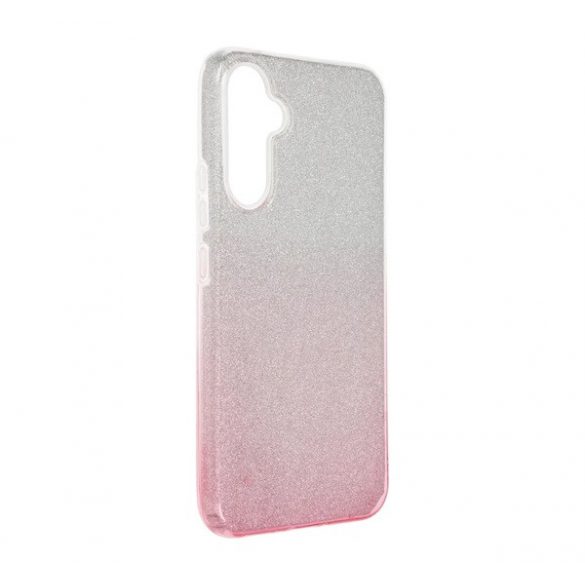 Protectie de telefon din silicon (interior din plastic, spate lucios) ROZ / TRANSPARENT Samsung Galaxy A34 5G (SM-A346)