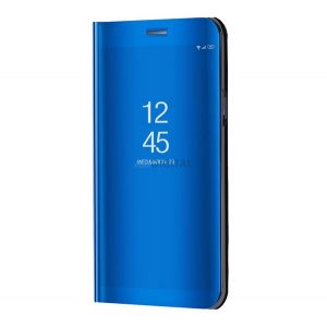 Husă cu suport (FLIP activ, deschidere laterală, funcție de suport pentru birou, suprafață oglindă, husă Mirror View) BLUE Xiaomi 12 Lite