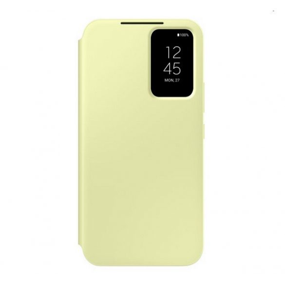 Husă SAMSUNG în picioare (FLIP activ, deschidere laterală, capac Clear View) LIME Samsung Galaxy A34 5G (SM-A346)