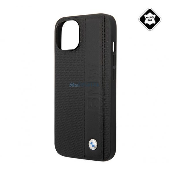 CG MOBILE BMW SIGNATURE LEATHER protectie telefon din plastic (spate din piele naturala) NEGRU Apple iPhone 14 Plus