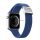 Curea de schimb DUX DUCIS (dimensiune personalizată, mare, textilă, reglabilă) ALBASTRU Apple Watch Ultra 49 mm, Apple Watch Series 7 45 mm, Apple Watch Series 8 45 mm, Apple Watch Series 4 44 mm, Apple Watch Series 5 44 mm, Apple Watch Series SE 44