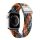 Curea de schimb DUX DUCIS (dimensiune personalizată, mică, textil, model de teren, reglabilă) PORTOCALIU Apple Watch Series 7 41mm, Apple Watch Series 8 41mm, Apple Watch Series 4 40mm, Apple Watch Series 5 40mm, Apple Watch Series 6 40mm, Apple Wat