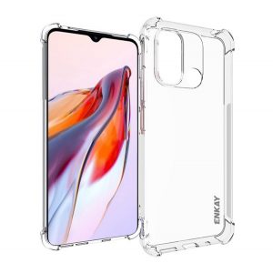 Protector de telefon din silicon ENKAY (rezistenta medie la impact, colt cu perna de aer) TRANSPARENT Xiaomi Redmi 12C