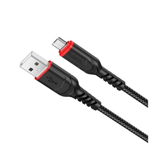 Cablu de date HOCO X59 (USB - microUSB, 2.4A, încărcător rapid, 100cm) NEGRU