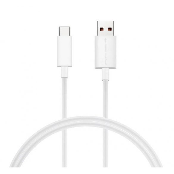 Cablu de date HUAWEI (USB - Type-C, 8A, încărcător rapid, 100cm) ALB