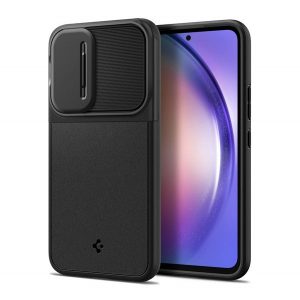 SPIGEN OPTIK ARMOR protecție din plastic pentru telefon (ramă din silicon, protecție cameră) negru Samsung Galaxy A54 5G (SM-A546)