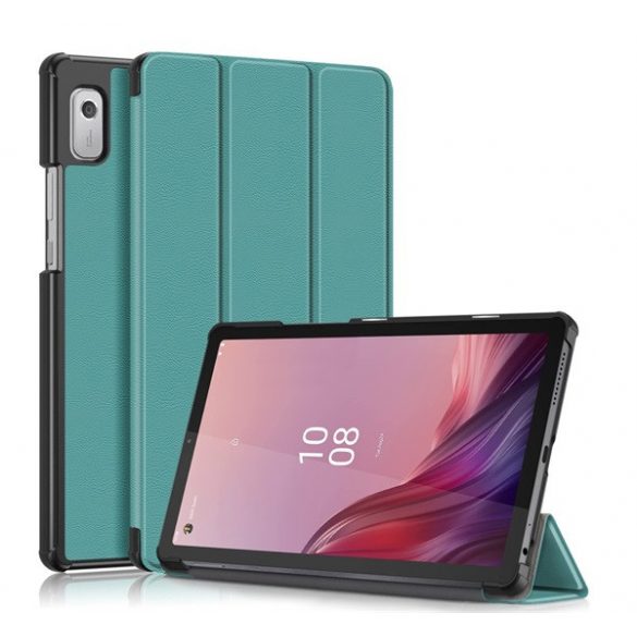 Husă stativă, efect piele (FLIP activ, deschidere laterală, funcție de suport pentru birou TRIFOLD) FOLDING Lenovo Tab M9 (TB310F) WIFI, Lenovo Tab M9 (TB310X) LTE