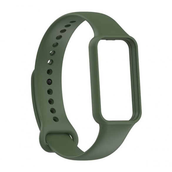 Curea de rezervă (dimensiune personalizată, silicon) VERDE ÎNCHIS Amazfit Band 7