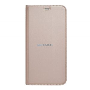 Carcasa in picioare, efect piele (FLIP, deschidere laterala, functie suport de masa) ROSE GOLD 2 Xiaomi 13