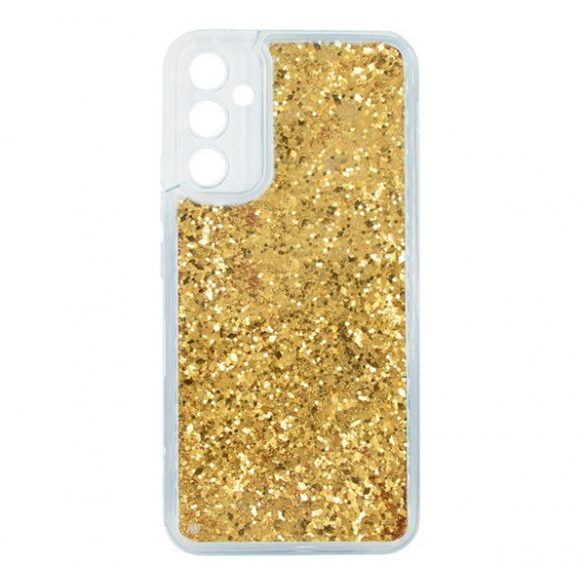 Protectie din silicon pentru telefon (copertă din spate lichidă strălucitoare, cu paiete) GOLD Samsung Galaxy A34 5G (SM-A346)