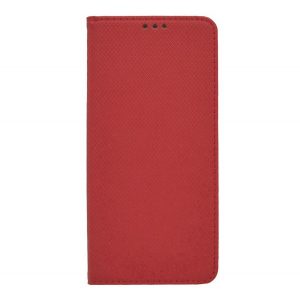 Carcasa in picioare, efect piele (FLIP, deschidere laterala, functie suport de masa, model romb) RED OnePlus Nord 2T