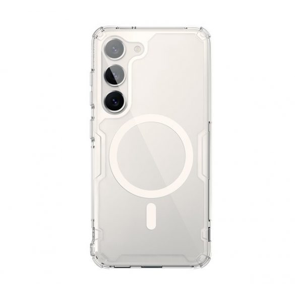 Protector de telefon din plastic NILLKIN NATURE PRO MAGNETIC (rezistență medie la impact, colț cu pernă de aer, atașament Magsafe) TRANSPARENT Samsung Galaxy S23 (SM-S911)