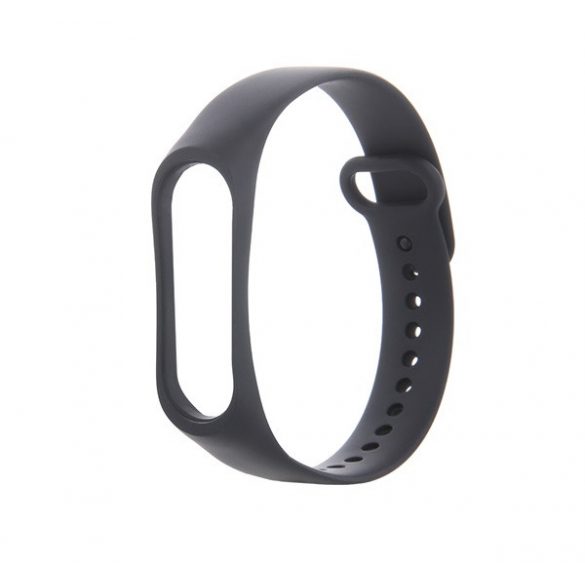 Curea de schimb (dimensiune personalizata, silicon) NEGRA Xiaomi Mi Band 5, Xiaomi Mi Band 6