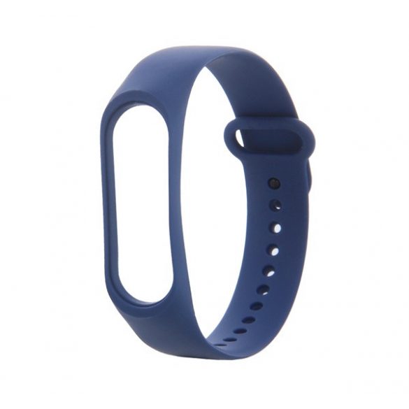 Curea de schimb (dimensiune personalizată, silicon) ALBASTRU ÎNCHIS Xiaomi MI Band 3, Xiaomi MI Band 4