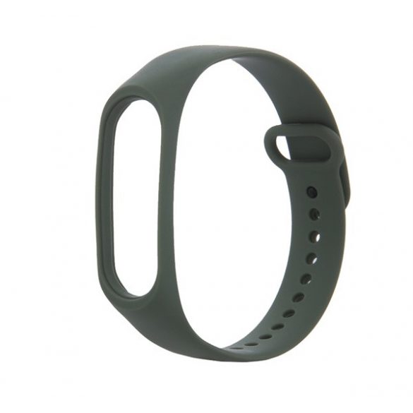 Curea de schimb (dimensiune personalizată, silicon) VERDE ÎNCHIS Xiaomi MI Band 3, Xiaomi MI Band 4