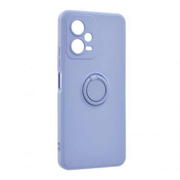 Protector de telefon din silicon (inel suport telefon, interior din microfibră de pluș, placă metalică încorporată, protecție pentru cameră) PURPLE Xiaomi Redmi Note 12 5G, Xiaomi Poco X5 5G