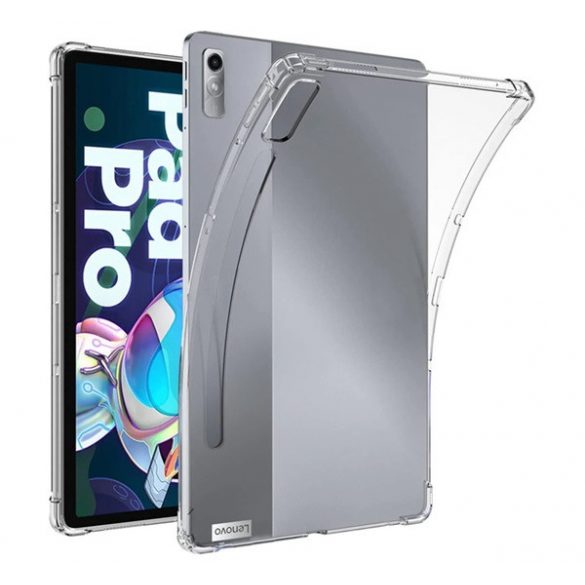 Protectie din silicon pentru telefon (rezistenta la impact, colt cu perna de aer, suport pentru creion) TRANSPARENT Lenovo Tab P11 Pro Gen2 (TB132FU) WIFI