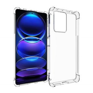 Protectie de telefon din silicon (rezistenta medie la impact, colt cu perna de aer) TRANSPARENT Xiaomi Redmi Note 12 Pro Plus