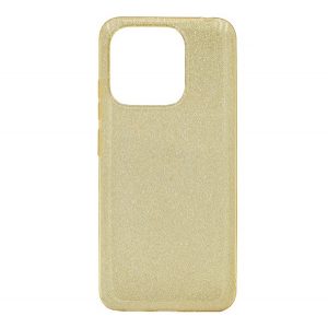 Protectie de telefon din silicon (interior din plastic, spate lucios) GOLD Xiaomi Redmi 12C