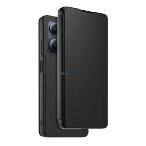 MADE FOR XIAOMI carcasa in picioare, efect piele (FLIP, deschidere laterala, suport card bancar, functie suport birou) NEGRU Xiaomi Poco X5 5G, Xiaomi Redmi Note 12 5G