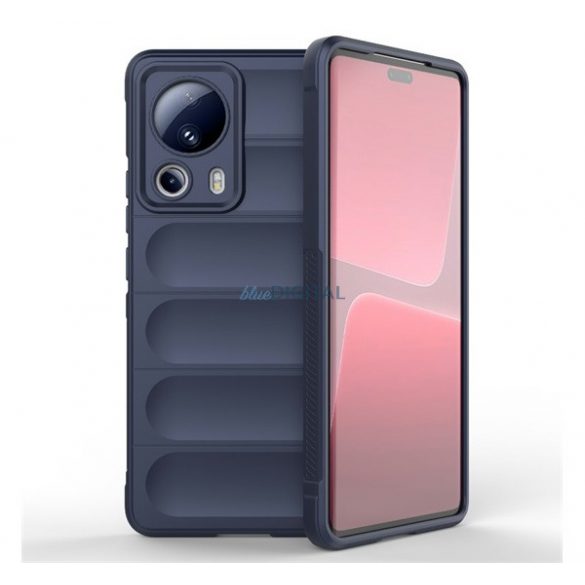 Protectie din silicon pentru telefon (rezistenta la impact mediu, protectie camera, model 3D) ALBASTRU INCHIS Xiaomi 13 Lite