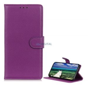 Carcasa in picioare, efect piele (FLIP, deschidere laterala, functie suport de masa, premium) PURPLE Xiaomi 13 Lite