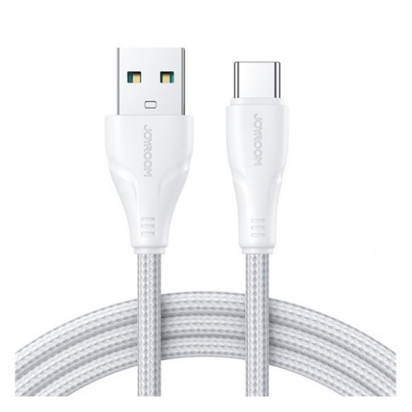 Cablu de date JOYROOM SURPASS (USB - Type-C, 3A, încărcător rapid, 300cm, anti-rupere) ALB