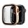 Rama din plastic DUX DUCIS HAMO (rezistenta la impact, efect metalic + protectie ecran) ROZ Apple Watch Series 7 45mm