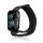 Curea de schimb (dimensiune personalizată, mică, nailon, Velcro, respirabilă) NEGRU Apple Watch Series 1 38mm, Apple Watch Series 2 38mm, Apple Watch Series 3 38mm, Apple Watch Series 4 40mm, Apple Watch Series 5 40mm, Apple Watch Series 6 40mm , Ap