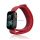 Curea de schimb (dimensiune personalizată, mare, nailon, Velcro, respirabilă) ROȘU Apple Watch Series 1 42mm, Apple Watch Series 2 42mm, Apple Watch Series 3 42mm, Apple Watch Series 4 44mm, Apple Watch Series 5 44mm, Apple Watch Series 6 44mm , App