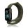 Curea de schimb (dimensiune personalizată, mică, nailon, Velcro, respirabilă) VERDE ÎNCHIS Apple Watch Series 1 38mm, Apple Watch Series 2 38mm, Apple Watch Series 3 38mm, Apple Watch Series 4 40mm, Apple Watch Series 5 40mm, Apple Watch Series 6 40