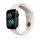 Curea de schimb (dimensiune personalizată, mare, silicon, perforată, respirabilă) ROZ Apple Watch Series 1 42mm, Apple Watch Series 2 42mm, Apple Watch Series 3 42mm, Apple Watch Series 4 44mm, Apple Watch Series 5 44mm, Apple Watch Series 6 44mm , 