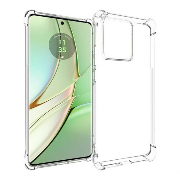 Protectie din silicon pentru telefon (rezistenta la impact mediu, colt cu perna de aer) TRANSPARENT Motorola Edge 40 5G (XT2303)