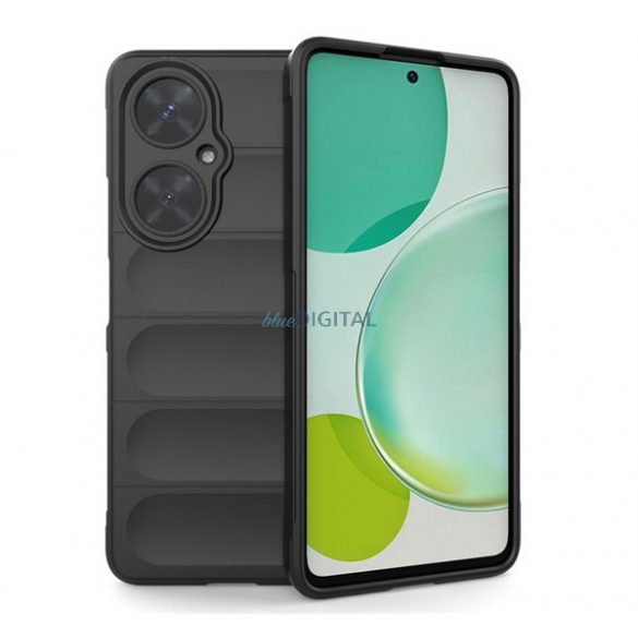 Protectie din silicon pentru telefon (rezistenta la impact mediu, protectie camera, model 3D) NEGRU Huawei Nova 11i