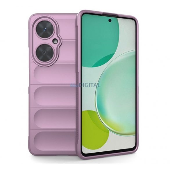 Protectie din silicon pentru telefon (rezistenta la impact mediu, protectie camera, model 3D) PURPLE Huawei Nova 11i