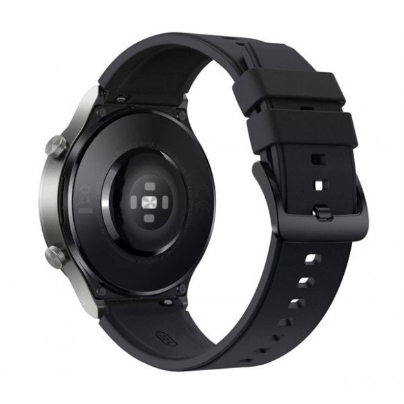 Curea (universală, 22 mm, silicon, reglabilă, catarama neagră) negru Garmin Forerunner 220, Garmin Forerunner 225, Garmin Forerunner 230, Garmin Forerunner 630, Samsung Galaxy Gear 2 Neo (SM-R3