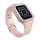 Curea de schimb (dimensiune personalizată, silicon, rezistență la șocuri + cadru din silicon) ROZ Apple Watch Series 7 45mm, Apple Watch Series 8 45mm, Apple Watch Series 4 44mm, Apple Watch Series 5 44mm, Apple Watch Series 6 44mm, Apple Watch Seri