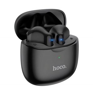 Căști bluetooth HOCO ES56 STEREO (v5.1, TWS, microfon + carcasă de încărcare) NEGRE