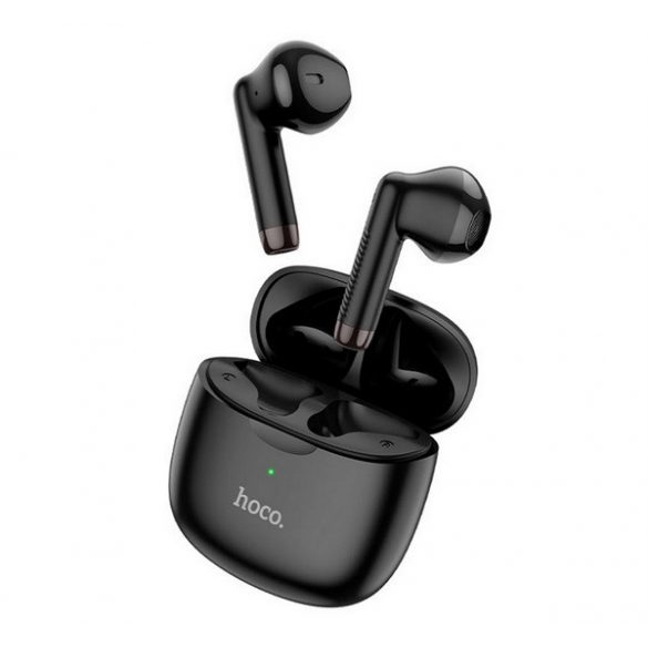 Căști bluetooth HOCO ES56 STEREO (v5.1, TWS, microfon + carcasă de încărcare) NEGRE