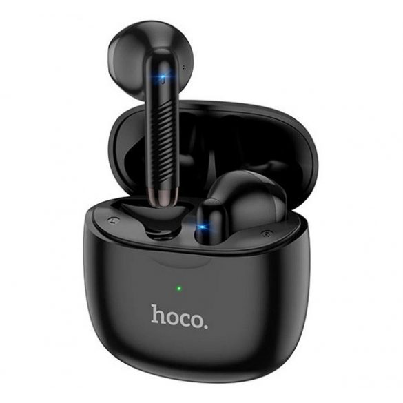 Căști bluetooth HOCO ES56 STEREO (v5.1, TWS, microfon + carcasă de încărcare) NEGRE