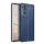 Protectie din silicon pentru telefon (rezistenta la impact mediu, efect piele, model de cusaturi) ALBASTRU INCHIS Honor 70