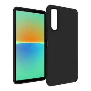 Husă siliconică pentru telefon (mată) negru Sony Xperia 10 V (XQ-DC54)