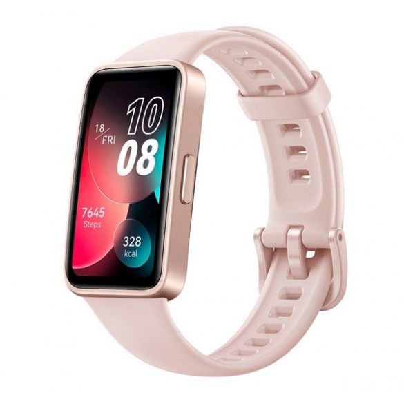 Brățară inteligentă Bluetooth HUAWEI Band 8 (monitor de activitate, monitor de ritm cardiac, alertă de apel, rezistent la apă, 100 de moduri sport) ROZ