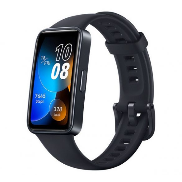 Brățară inteligentă Bluetooth HUAWEI Band 8 (monitor de activitate, monitor de ritm cardiac, alertă de apel, rezistent la apă, 100 de moduri sport) NEGRU