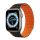 Curea de schimb DUX DUCIS (dimensiune personalizată, mare, silicon, 3D, magnetică) NEGRU/ORANGE Apple Watch Ultra 49 mm, Apple Watch Series 7 45 mm, Apple Watch Series 8 45 mm, Apple Watch Series 4 44 mm, Apple Watch Series 5 44 mm, Apple Watch Seri