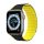 Curea de schimb DUX DUCIS (dimensiune personalizată, mică, silicon, 3D, magnetică) NEGRU/GALBEN Apple Watch Series 7 41mm, Apple Watch Series 8 41mm, Apple Watch Series 4 40mm, Apple Watch Series 5 40mm, Apple Watch Series 6 40mm, Apple Ceasuri Seri