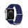 Curea de schimb DUX DUCIS (dimensiune personalizată, mare, silicon, reglabilă, ondulată) ALBASTRU ÎNCHIS Apple Watch Series 1 42mm, Apple Watch Series 2 42mm, Apple Watch Series 3 42mm, Apple Watch Series 4 44mm, Apple Watch Series 5 44mm, Apple Wat