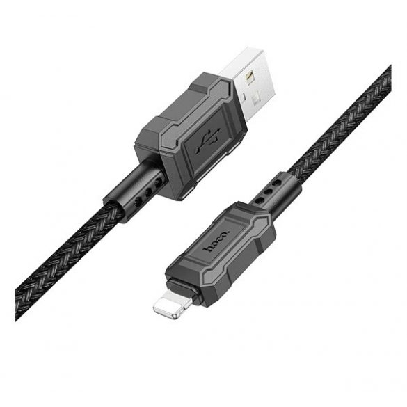 Cablu de date HOCO X94 (USB - fulger, 2.4A, încărcător rapid, 100cm, anti-rupere) NEGRU Apple IPAD, IPAD 2, IPAD (a treia generație)