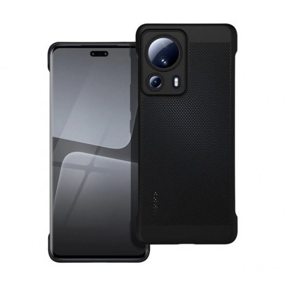 protecțiede plastic pentru telefon (respirabil, model perforat, protecție pentru cameră) negru Xiaomi 13 Lite