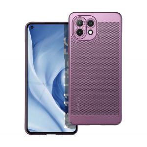 protecțiede plastic pentru telefon (respirabil, model perforat, protecție pentru cameră) LILA Xiaomi Mi 11 Lite 4G, Xiaomi Mi 11 Lite 5G, Xiaomi 11 Lite 5G NE